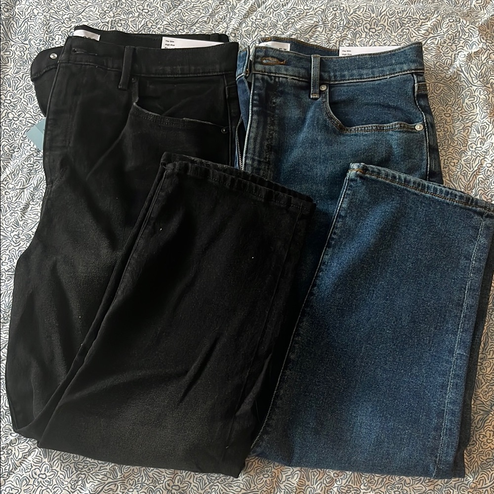 Women’s Black and Blue LOFT Jeans